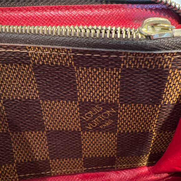 Vintage Louis Vuitton Authentic‎ Damier Ebene Clemence Zippy Wallet - Picture 11 of 12